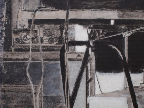 Detail aus: Überblendung, 1988, 72 x  47 cm